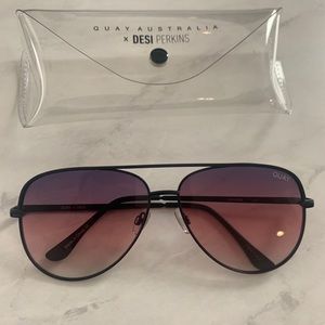 QUAY X Desi Perkins High Key - Sahara Sunglasses